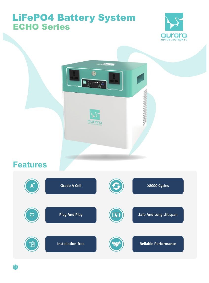 ECHO 1 ECHO 2 Battery System